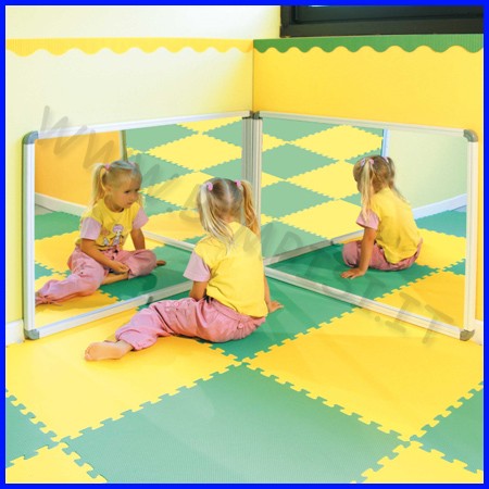 Specchio infrangibile per bambini - Giallo - HOME