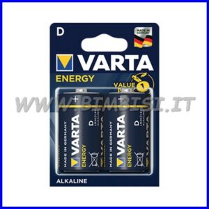 PILA ENERGY ALCALINE MEZZA TORCIA - BLISTER 2 PZ.
