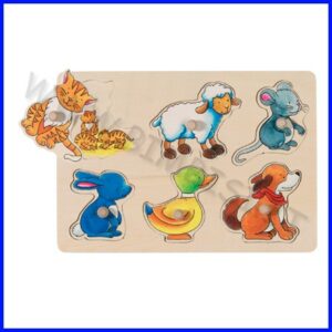 PUZZLE ALZA E GUARDA CM.30X21 - MAMMA E  FIGLIO (6 PZ.)