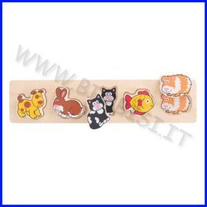 PUZZLE ALZA E COMBINA - ANIMALI