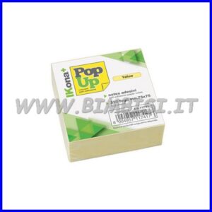 NOTES ADESIVI POP UP MM75X75 CF 320 FG   GIALLO