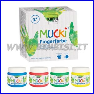 COLORI A DITA 150 ML SET 4 CLASSIC MUCKI