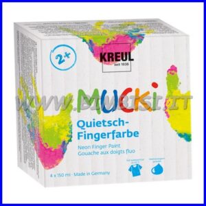 COLORI A DITA 150 ML SET 4 SQUEAKY (FLUO MUCKI FINO AD ESAURIMENTO