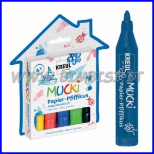 PENNARELLI ACQUERELLABILI PAPER PIXIE SET 5 ASSORTITI MUCKI FINO AD ESAURIMENT