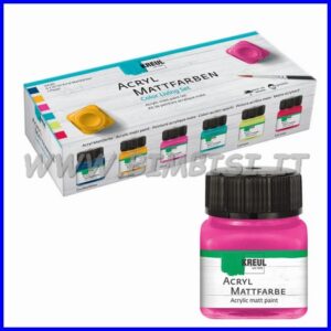 VERNICE ACRILICA OPACA KREUL 20 ML SET 6 LIVING