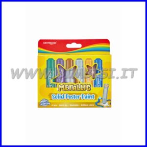 TEMPERA SOLIDA SET 6 STICK COLORI METAL  ASSORTITI