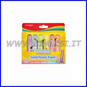 TEMPERA SOLIDA SET 6 STICK COLORI PASTEL ASSORTITI