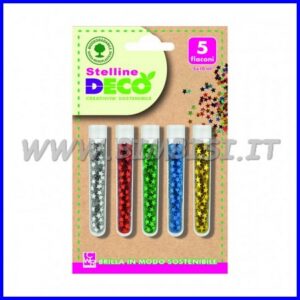 STELLINE BIO GLITTER 5 FLACONI ML10 ASSORTITI