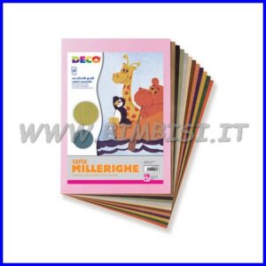 CARTA MILLERIGHE 35x50 COLORI ASS.CF. 50