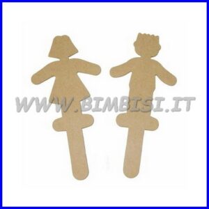 SAGOMA LEGNO BAMBINA 10 PZ